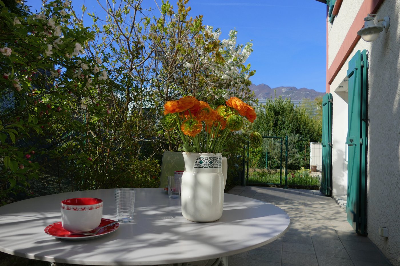 La terrasse de l'appartement